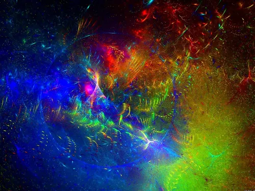 Психоделика Обои на телефон красочная туманность в космосе
