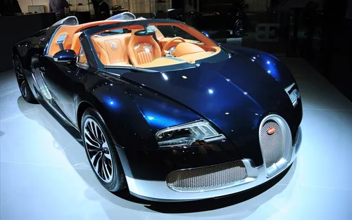 Bugatti Chiron Обои на телефон блестящий черный спортивный автомобиль