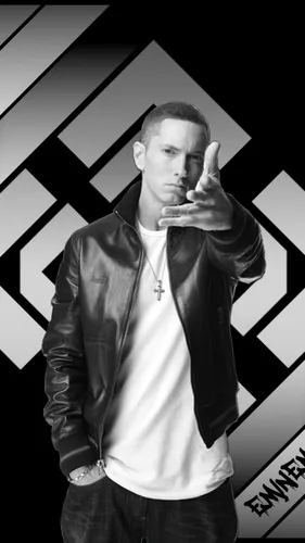 Эминем, Eminem Обои на телефон мужчина с поднятой рукой