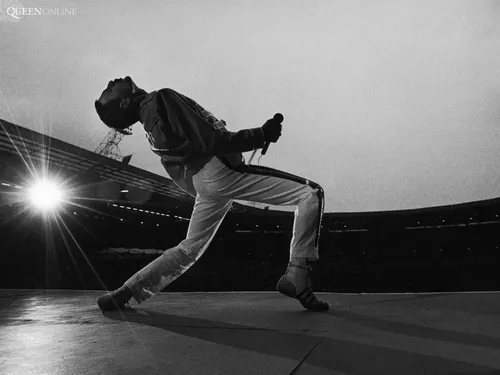 Freddie Mercury Обои на телефон мужчина в маске с бейсбольной битой