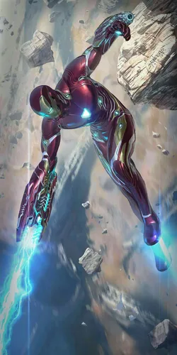 Iron Man Обои на телефон красочный осьминог в воде