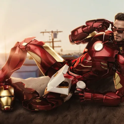 Роберт Дауни-младший, Iron Man Обои на телефон изображение