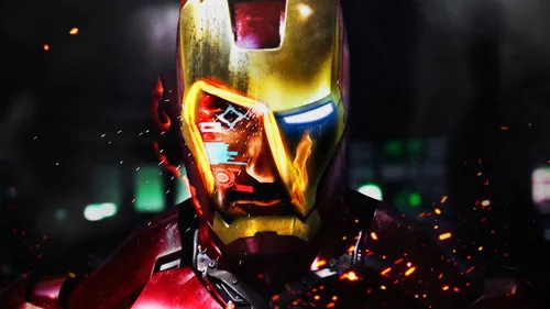 Iron Man Обои на телефон робот с красным светом
