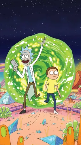 Rick And Morty Рик И Морти Обои на телефон изображение