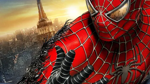 Spider Man Обои на телефон большая металлическая башня