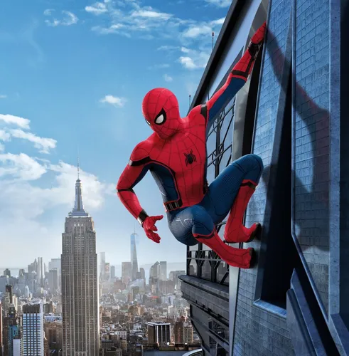 Spider Man Обои на телефон человек в красной одежде из здания