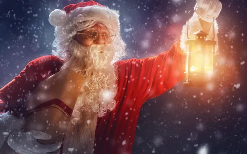 Дед Мороз Обои на телефон человек в костюме санты