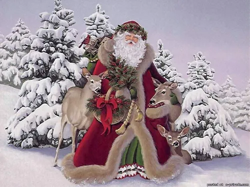 Дед Мороз Обои на телефон айфон