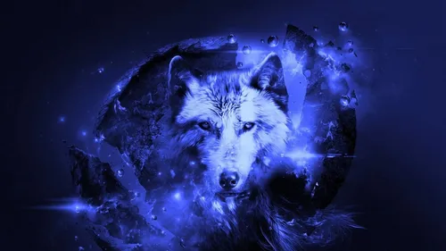Картинки Волк Обои на телефон волк с падающим снегом