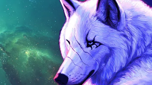 Картинки Волк Обои на телефон синий волк с черным носом