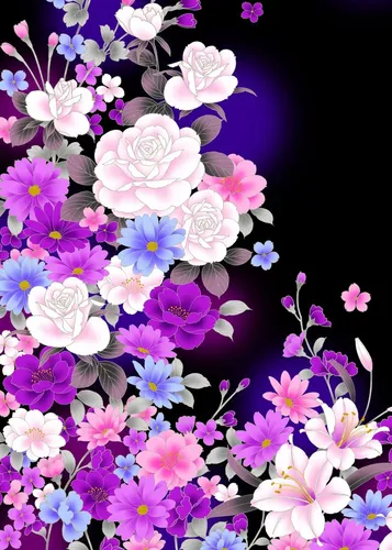 Картинки Цветы Обои на телефон фоновый узор