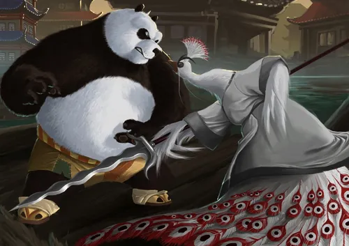 Кунг Фу Панда Обои на телефон человек в одежде панды