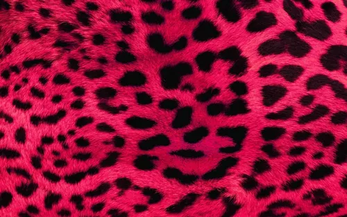 Леопардовый Принт Обои на телефон розово-черная ткань