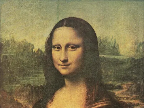 Мона Лиза Обои на телефон человек с длинными волосами