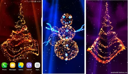 Новогодние Андроид Обои на телефон в хорошем качестве