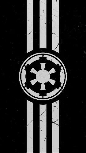 Star Wars 4K Обои на телефон черно-белый логотип