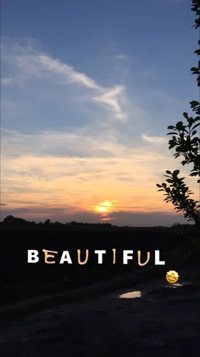 Инстаграм На Аву Фото закат над полем