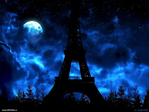Hd Луна Обои на телефон большая башня с ярким светом ночью