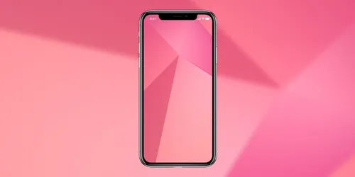 Айфон 10 Обои на телефон мобильный телефон с розовым фоном