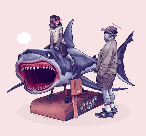 Акула Из Икеи Обои на телефон игрушечная фигурка человека и кота