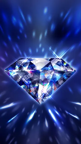 Алмазы Обои на телефон кольцо с бриллиантом на синем фоне