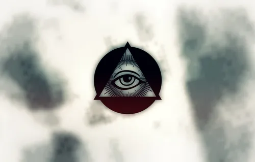 Всевидящее Око Обои на телефон красно-черный логотип