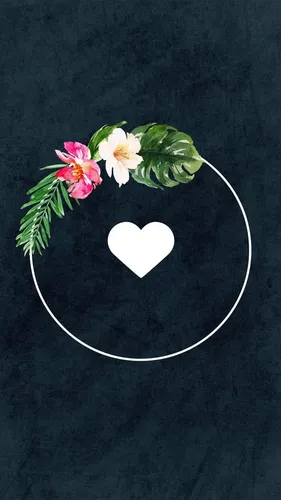 Инстаграм Обои на телефон сердце из цветов