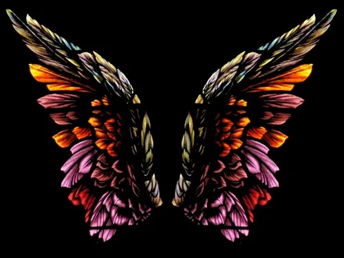 Крылья Обои на телефон группа разноцветных бабочек