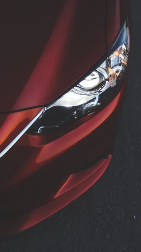 Мазда Обои на телефон крупный план красного автомобиля