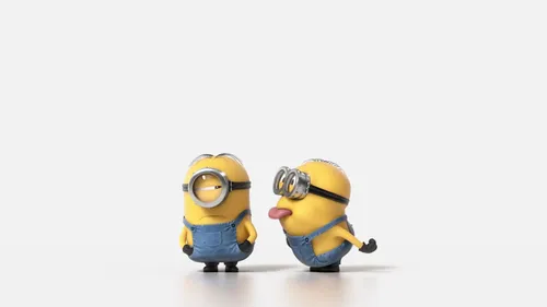 Миньоны Обои на телефон пара желтых игрушечных фигурок