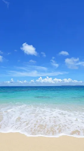 Море Hd Обои на телефон пляж с прозрачной голубой водой