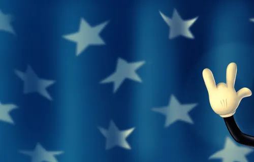 С Микки Маусом Обои на телефон флаг со звездами