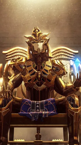 Фараон Обои на телефон золотая статуя человека в короне