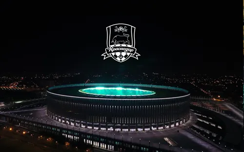 Фк Краснодар Обои на телефон большой стадион с большой зеленой крышей и большим логотипом