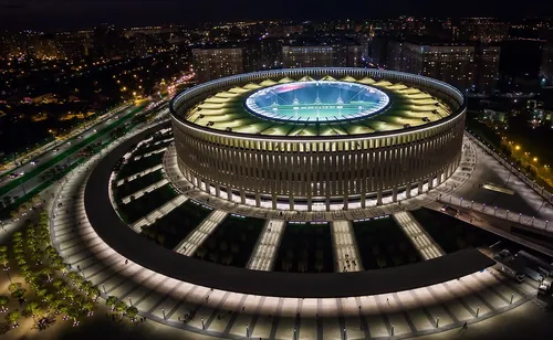 Фк Краснодар Обои на телефон большой стадион с большой крышей