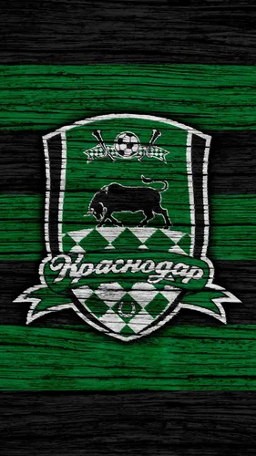 Фк Краснодар Обои на телефон зелено-белый флаг
