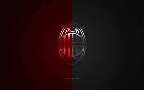 Фк Милан Обои на телефон логотип с красным светом