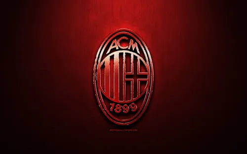 Фк Милан Обои на телефон логотип на красном фоне