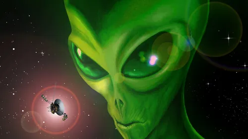 С Инопланетянами Обои на телефон зеленый инопланетянин со светом