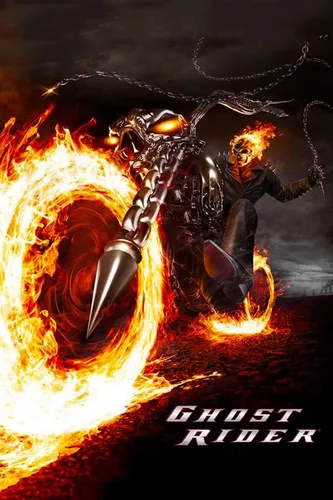 Призрачный Гонщик Обои на телефон постер фильма с человеком в доспехах и мечом