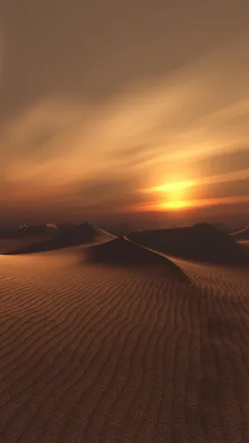 Пустыня Обои на телефон песчаная местность с холмами на заднем плане