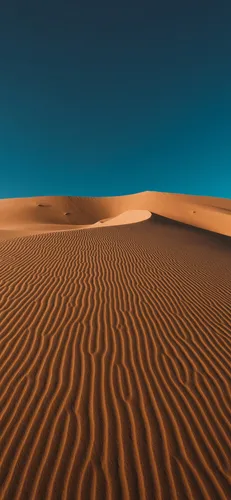 Пустыня Обои на телефон песчаная дюна с голубым небом