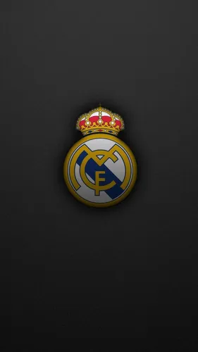 Реал Мадрид Обои на телефон золотая и черная эмблема