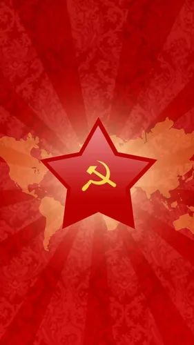 Советские Обои на телефон красный флаг с желтой звездой
