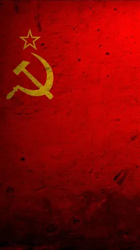 Советские Обои на телефон красный флаг с зеленой звездой