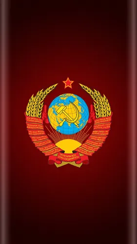 Советские Обои на телефон красно-желтый флаг
