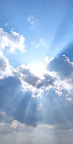 Сотворение Адама Обои на телефон голубое небо с облаками