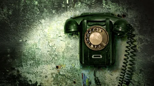 Старые Обои на телефон черно-зеленый телефон