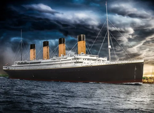 Титаник Обои на телефон большой корабль на воде