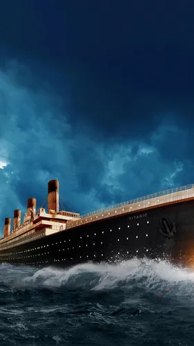 Титаник Обои на телефон большой корабль в воде